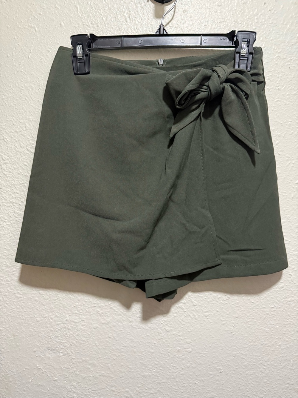 Promesa Olive Green Wrap Skort with Side Tie
